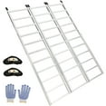 thumbnail image 2 of QinaQin Snowmobile Loading Ramp, Aluminum Three-Fold Ramp, 1800 Lb Load Capacity, with Wide Ski Rails, Suitable for Motorcycles, Atvs, Multi-Purpose Vehicles, Etc, 2 of 8