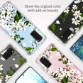 thumbnail image 3 of Galaxy S20 Case, Floral Magnolia Flower Pattern Clear Design Transparent Plastic Hard Back Case with Soft TPU Bumper Protective Case Cover for Samsung Galaxy S20, 3 of 7