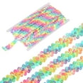 thumbnail image 1 of Uxcell 5 Yards 0.8 Inch Elastic Sequins Trim 2 Row Flat Sequin Strip Paillette Fabric Ribbon for Crafts DIY Fringe Sewing Costume Dress, Mixed Colors, 1 of 7