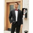 thumbnail image 4 of COOFANDY Men's Tuxedo Jacket Wedding Blazer One Button Dress Suit for Dinner Prom Party, 4 of 6