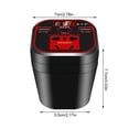 thumbnail image 3 of Car Power Inverter 12V/24V to 220V with LED Display, 3 USB Fast Charging Ports, 200W Universal Vehicle Converter for Cars, Pickups & Containers, 80cm Cable Length, 3 of 8