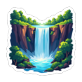 thumbnail image 5 of Natural Waterfall Nature Stickers, Waterproof Waterfall Nature Sticker for Water Bottle Laptop Phone Cases Planner Skateboard Luggage Helmet Party Favor Decor, Ideal for Adults Teens Teacher Rewards, 5 of 9