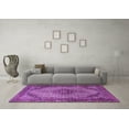 thumbnail image 3 of Ahgly Company Indoor Rectangle Medallion Purple Traditional Area Rugs, 6' x 9', 3 of 4