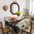 thumbnail image 3 of Paris Tower Table Cloth Waterproof Tablecloths, Vintage Words Beige Grey Tablecloth Dining Table Cover for Kitchen Party Tabletop Outdoor, Square Tablecloth 60x60 Inch, 3 of 9