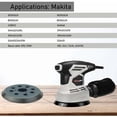 thumbnail image 5 of Almohadilla de lijado Makita Discos de lijado de 125 mm y 8 orificios Almohadilla de lijadora Makita de 5 pulgadas para Makita BO 5010, 5030, 5031, 5041, DeWalt DW420, DW421, Porter Cable, 5 of 5