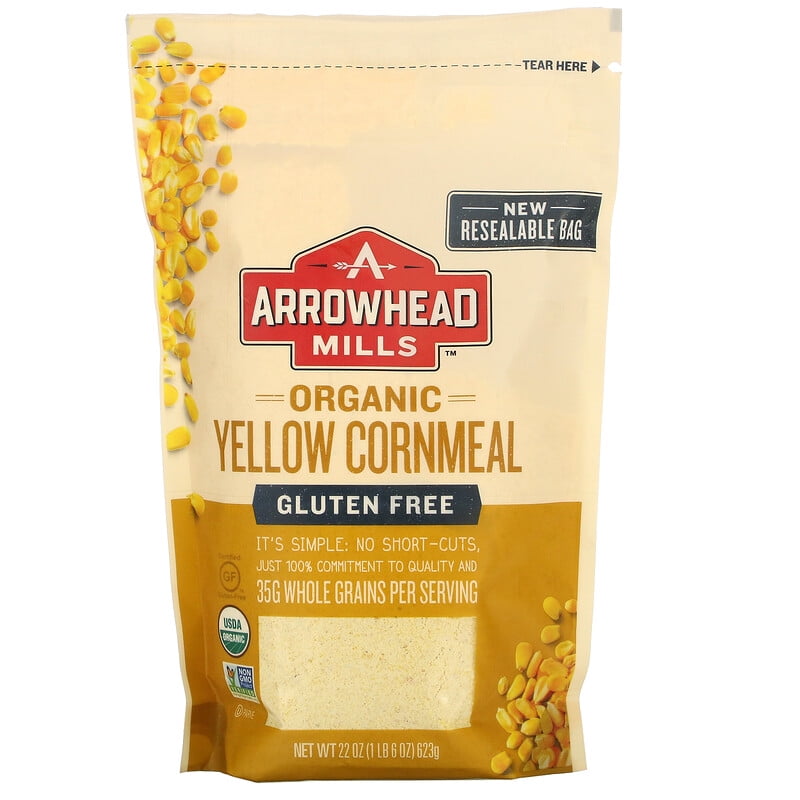 Arrowhead Mills Organic Yellow Cornmeal Gluten Free 22 oz