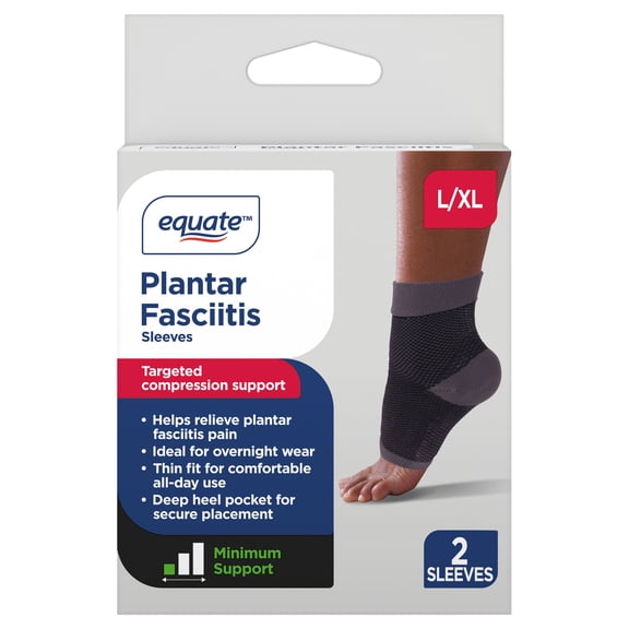 Equate L/XL Plantar Fasciitis Relief Sleeves, 2 Count
