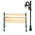 thumbnail image 1 of Mini Chaise Banc de Parc en Résine 2 Pcs 2.1x1.4 Po, 1 of 1