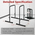 thumbnail image 6 of PROHIKER Adjustable Dip Bar Station, Heavy Duty Dip Stands Fitness Workout Dip Bar Station for Home Gym, Multifunctional Calisthenics Workout Equipment, 6 of 7