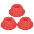 thumbnail image 2 of Moldes para pasteles redondos acanalados de 3 piezas para hornear y hacer pan sin complicaciones Juego de silicona antiadherente para hornear, 2 of 8