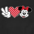 thumbnail image 3 of Mickey & Friends - Peace Love Minnie - Toddler And Youth Crewneck Fleece Sweatshirt, 3 of 5
