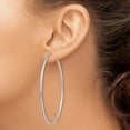 thumbnail image 3 of 14 Carats Or Blanc 2mm Boucles d'Oreilles Rondes Sans Fin, 3 of 8