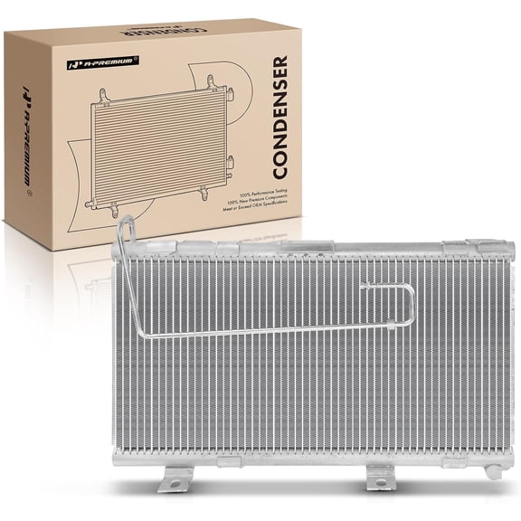 A-Premium Air Conditioning A/C Condenser Compatible with Chevrolet, GMC, Isuzu Models, T6500 T7500 T8500, FRR FTR FVR FXR, Replace# 1835342580, 8975005211