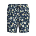 thumbnail image 4 of Wukai Daisy Floral B Men’s Short Pajama Pants With Pockets Soft Sleep Pj Shorts for Men-Medium, 4 of 6