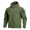 thumbnail image 4 of Hsovts Men Tactical Fleece Lined Softshell Hooded Jacket Waterproof Windproof Coat Military Outdoor Hiking Fall Winter Jackets Green XL, 4 of 5