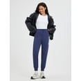 thumbnail image 7 of Baleaf Women's Fleece Lined Pants Thermal Warm High Waisted Winter Joggers Hiking Exercise Active Workout Sweatpants with Pockets Navy Blue L, 7 of 7