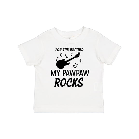 Inktastic For the Record My Pawpaw Rocks Boys or Girls Baby T-Shirt