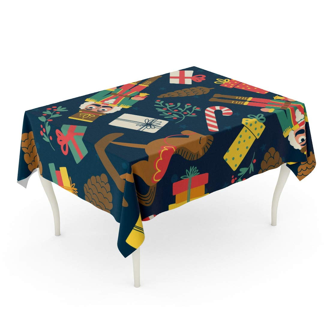 JSDART Nutcracker Christmas Toys Pattern Bell Candy Cane Drawing Drawn