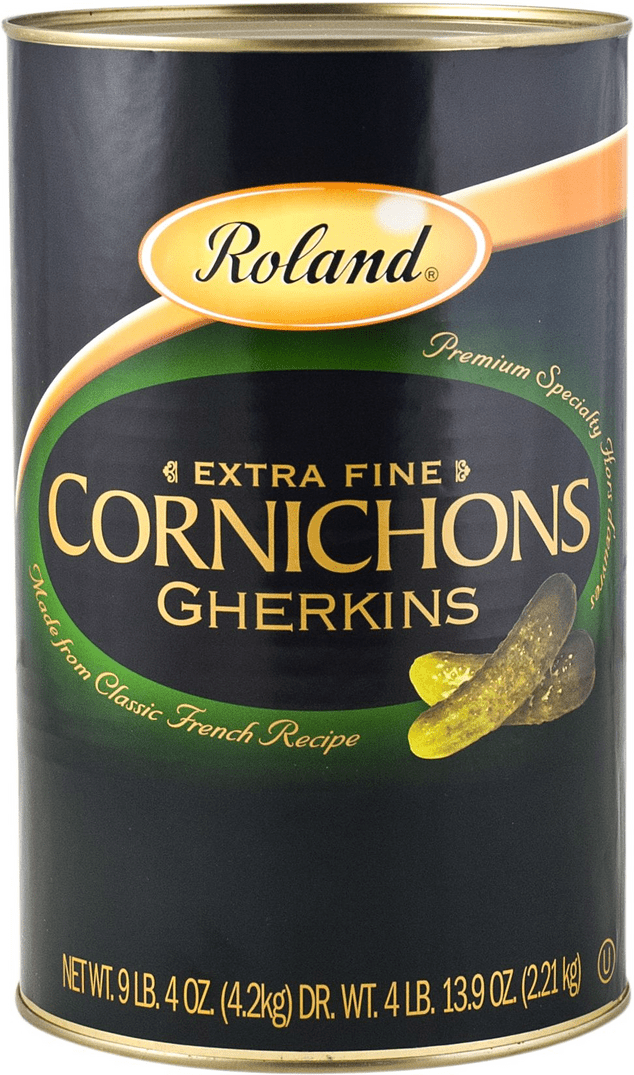 Roland Extra Fine Cornichons Gherkins 4.1 L.