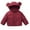 Red, variant on Boys Girls' Puffer Jackets Long Sleeve Button Zip up Ear Hooded Quilted Jackets Warm Outwear Coats with Pockets(Red,5-6 Years)