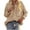 U Khaki, variant on LYXSSBYX Womens Long Sleeve Tops Women's Pockets Buttons Long Sleeve Tops Outwear Pachwork Turn-down Collar Jacket Coat