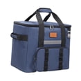 thumbnail image 2 of Bolsa más enfriador Bolsa térmica Reutilizable Zipe Versátil Lunch Box Lunch Tote para caminatas Trips de día de parque Almuerzo de trabajo Azul oscuro, 2 of 8