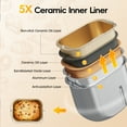 thumbnail image 6 of Patiosunny 19-in-1 Bread Maker Machine with Reservation Function,  2LB Stainless Steel Automatic Bread Maker with Recipes & 1 H Keep Warm-Silver, 6 of 8