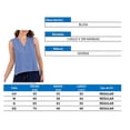 thumbnail image 4 of Blusa George para Mujer, Blusa Básica cuello V sin Mangas Botones Denim Talla CH, 4 of 4
