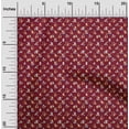 thumbnail image 2 of oneOone Cotton Cambric Maroon Fabric Christmas Sewing Craft Projects Fabric Prints By Yard 56 Inch Wide, 2 of 5