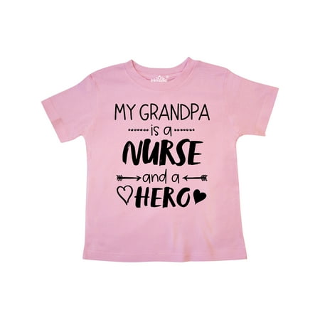 

Inktastic My Grandpa is a Nurse and a Hero Gift Toddler Boy or Toddler Girl T-Shirt