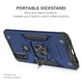 thumbnail image 5 of Motorola G Power 2022 Case, Moto G Pure Case, Moto G Play 2022/2023 Case, Rosebono Hybrid Case With Adjustable Integrated 360 Degree Rotating Ring Kickstand For Motorola G Power 2022 (Navy), 5 of 5