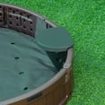 thumbnail image 5 of Kids Outdoor Sandbox with Cover and Seats, Easy Assembly Round Children's Sandbox for Backyard Play, Durable Garden Sand Box with Waterproof Lid, Brown, 5 of 9