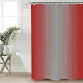 thumbnail image 2 of Red Grey Ombre Shower Curtains for Bathroom Waterproof Fabric Bath Curtains Decor Bath Tub Curtain Modern Gradient Abstract Art Decorative Shower Curtain Sets with 12 Hooks, 72x72 Inch, 2 of 6