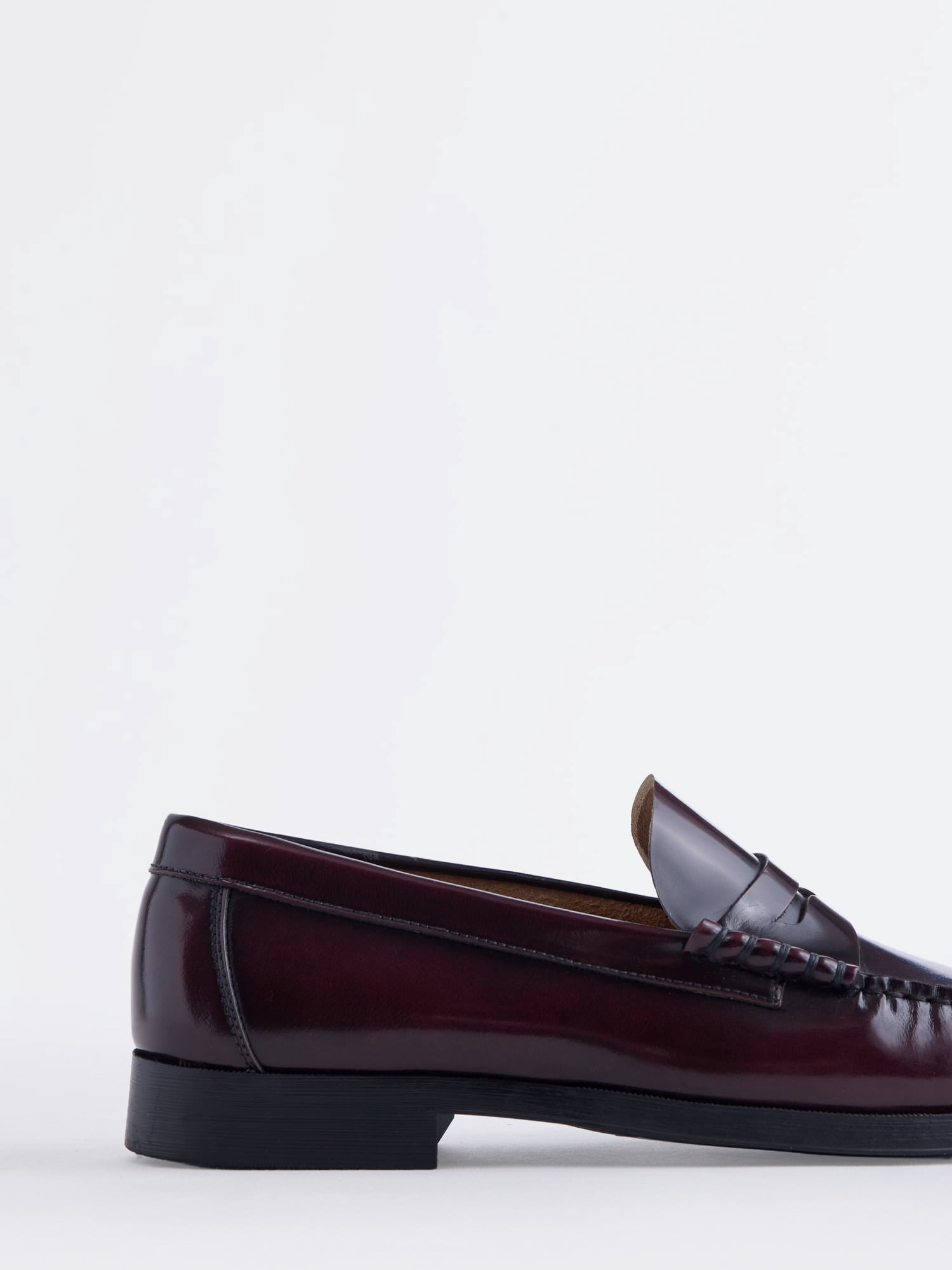 Free Assembly Men's Leather Moc Toe Penny Loafers