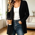 thumbnail image 2 of Enjoytime Lightweight Cardigans for Women Long Sleeve Open Front Cardigan Sweater Solid Casual Soft Fall Clothes, 2 of 8
