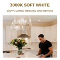 thumbnail image 4 of Bombilla LED Hizashi E12, candelabro, 6 W, 550 lm, 3000 K, regulable, paquete de 12, 4 of 7