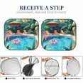thumbnail image 6 of Salouo Tropical Poolside Relaxation Pattern Car Windshield Sun Shade Foldable | Front Windshield Shade for Sun, Heat and UV Rays | Interior Sun Protection-Medium, 6 of 6