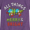 thumbnail image 3 of Cat in the Hat - All Things Merry And Bright  - Toddler And Youth Girls Short Sleeve Graphic T-Shirt, 3 of 6