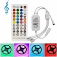 thumbnail image 2 of Lámpara de cinta LED, luz musical LED con teléfono móvil, Control por aplicación Bluetooth, barra de luz con Control remoto, juego impermeable epoxi de 10M, 2 of 5