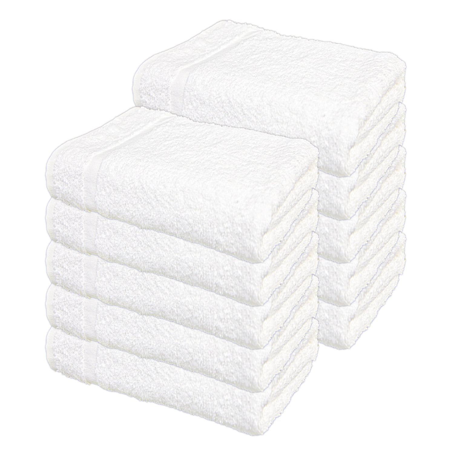 Pearl Linens Cotton Bath Towel Set of 6 for Bathroom, Small Bath Towels 24  X 48 in, Bulk Bath Towels Pack for Home, Hotel, Gym, Salon, Spa, Absorbent