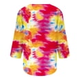 thumbnail image 5 of Birdeem Blouse Mode Femme Manches Trois-Quarts Col en V Imprimé de Pâques Ample, 5 of 5