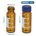 thumbnail image 2 of Uxcell 2ml Autosampler Vial, 100 Pcs Amber Vials Sample Vial Solid Screw Cap with Labels, 2 of 7