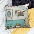 thumbnail image 2 of SHANXI Pillow Covers- , I Love Camping ，Camping Throw Flannel Pillow Covers 18x18in, 2 of 5