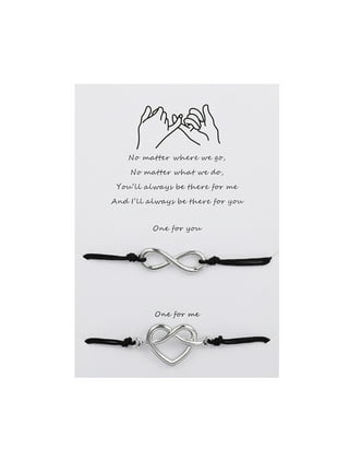 Willstar Couple Bracelets for 2 Matching Yin Yang Adjustable Cord Bracelet for BFF Friendship Relationship Boyfriend Girlfriend Valentines Gift (Gold)