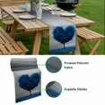 thumbnail image 5 of Valentine's Day Table Runner - 72 Inch Long, Kitchen Dining Table Runner Dresser Scarves, Blue Heart Love Trees Romance Spring Farmhouse Decor for Coffee Tables Wedding Party Banquet, 5 of 8