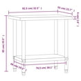 thumbnail image 4 of vidaXL Kitchen Work Table 82.5x55x85 cm Stainless Steel, 4 of 5