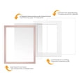 thumbnail image 5 of 11x14 Frame Rose Gold With White Picture Mat For 11x14 Photo - Rose Gold 13x16 Frame To Display, 5 of 8