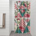 thumbnail image 2 of Pioneer Flower Floral Print Pattern Shower Curtain 36"x72" ,Bathroom Decorative Shower Curtains Set with 12 Hooks,Modern Waterproof Washable Shower Curtain, 2 of 6
