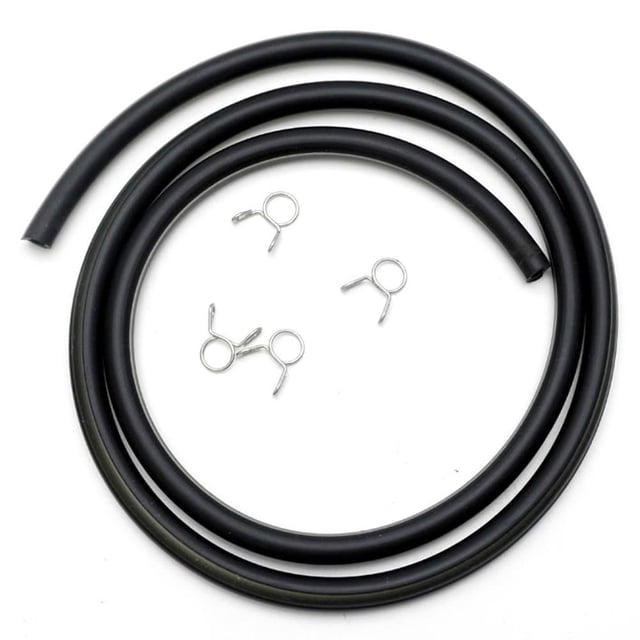 Fuel Filter Replacement,Fuel Filter Kit,Efficient Filtration Fuel Filter with Hoses Tubing Clips,In Line Fuel Filter Line Spring Clips Kit Motorcycle Inline Fuel Filter Kit