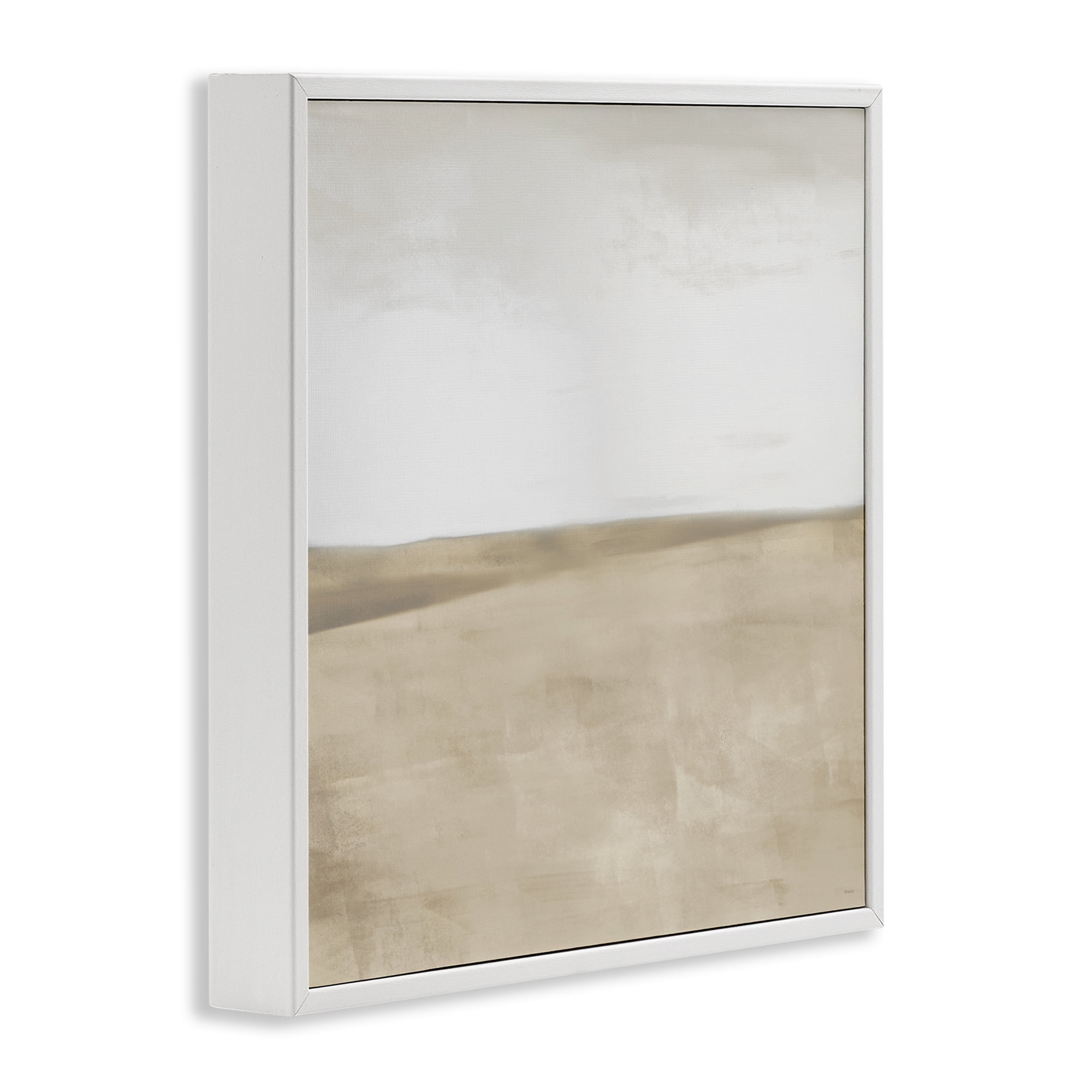 Stupell Industries Muted Smooth Hills White Framed Giclee Art, design by Dan Meneely